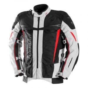 Furygan Veste textile Montroc Kevlar Primaloft 3 en 1 noir/pearl/rouge