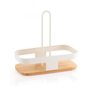 Tescoma 900824 Online, porte-vinaigrettes, bois et m&eacute;tal, panier &agrave; condiments, 22 x 12 x 22 cm