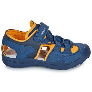 Geox J VANIETT Boy A Sandale, Navy/Orange, 28 EU