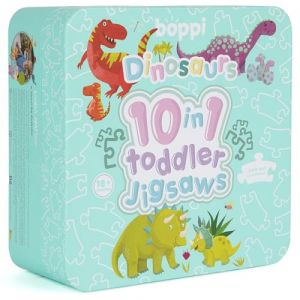 10 en 1 pour Petits de 18 Mois et Plus - Puzzles pour Tout-Petits sur Le thème des Dinosaures