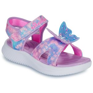 Skechers Sandales enfant SANDALE LUMINEUSE JUMPSTERS BUTTERFLY BRITES Rose - Taille 29,31,33,34