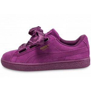 puma suede heart purpura