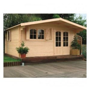 Solid CHAMONIX 17,79 m&sup2;, Toiture Shingle rouge, Plancher Non