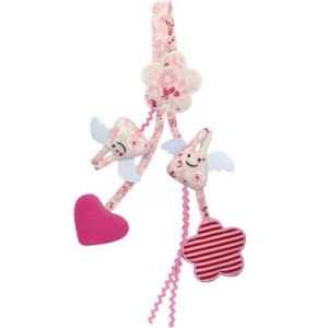 Image de Trousselier Jouet à suspendre Ange lapin Fleurs roses (20 cm)