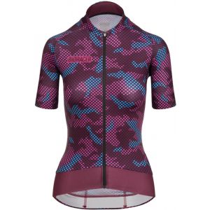 Bioracer Epic SS Jersey Women, camo bordeaux L Maillots route