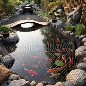 Royal Gardineer Filet de protection pour bassin &agrave; mailles fines - 3 x 4 m