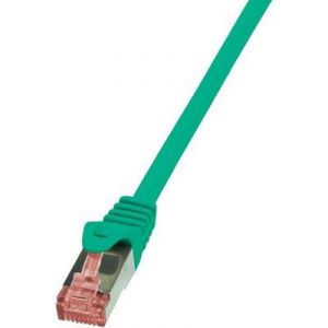Logilink CQ2085S - C&acirc;ble RJ45 Cat.6 S/FTP 7,50 m Vert