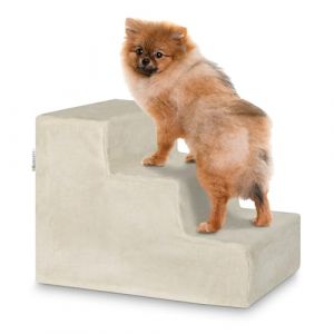 Escalier en bois pour animaux Timmy - Beige - 46 x 36 x 34 cm