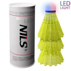 Volants de badminton nylon led NILS Extreme NBL6293 (x3)