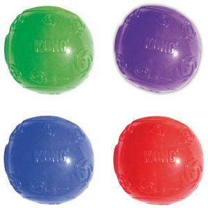 Image de Kong Balle en élastomère Squeezz pour chien joueur et mâchouilleur Extra Large Ø 9 cm