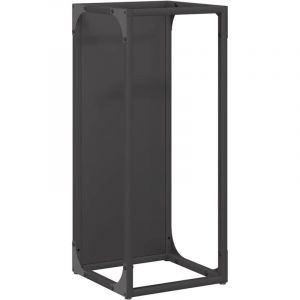 VidaXL Portant de bois chauffage noir 25x25x60 cm