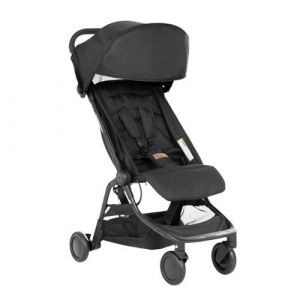 Mountain buggy Nano urban (2024+) avec ensemble de roues de voyage noir