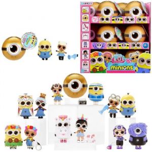 L.O.L. Surprise! Loves Minions Tots - Comprend 1 Poup&eacute;e, des Tenues et des Accessoires, Boule Minion, Emballage Opaque, Collectionnez Les 6 Poup&eacute;es