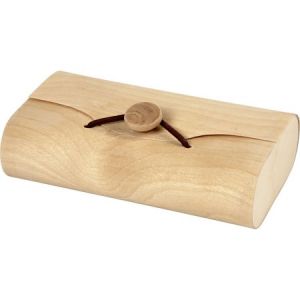 Creotime Boîte enveloppe en bois - 13 x 8 x 3,5 cm