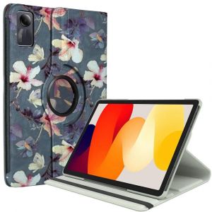 Coque Pour Xiaomi Redmi Pad Se 11 Pouces, Protection Antichoc Avec Support Rotatif 360° - Motif Fleur