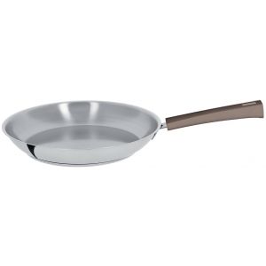 Cristel Po&ecirc;le inox Mutine Fixe - Poign&eacute;e Bak&eacute;lite Taupe