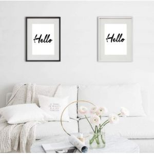 Shot Cadre Photo llo 30x40cm avec P e Partout Tableau Bois Verre (NOIR)