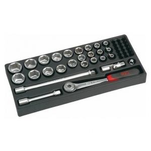 Sam Outillage Module Abs 1/3 De 27 Outils 1/2'' 6 Pans En Mm