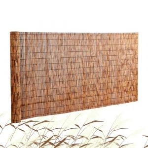 VEVOR Clôture en Roseau Naturel, 5 x 1,2 m, canisse en Roseau, Brise-Vue de Balcon, écran de confidentialité décorative pour terrasse extérieure, séparation de Jardin, aménagement paysager, Marron