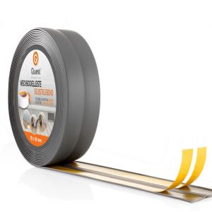 Plinthe PVC, QUEST, Moulure de finition, Ruban d'&eacute;tanch&eacute;it&eacute;, souple adh&eacute;sive, Anthracite, 5 m, 30 x 30 mm