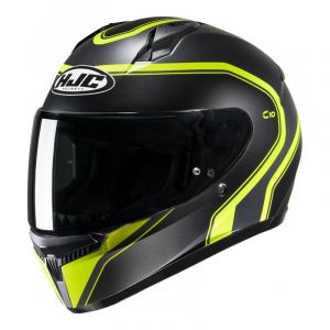 HJC Casque C10 Elie MC3HSF Jaune Noir - Taille 2XL