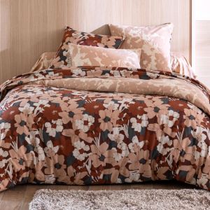 Housse de couette flanelle NOTE D'OR - beige