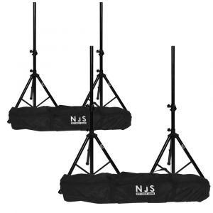 NJS Kit de 4 pieds d'enceintes PRO HP 35mm charge max 45 kg + sac de transport 063DE