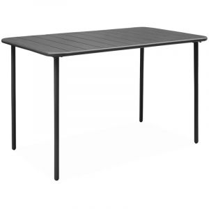 Alice's Garden Table de jardin métal 4 places. anthracite. Amelia. 120x70cm