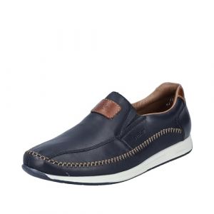 Rieker Homme 11962 Mocassin, Bleu, 44 EU