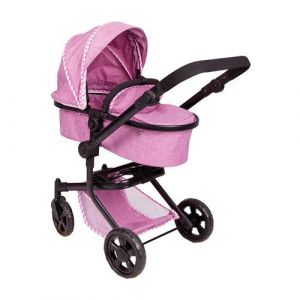 Poussette de poup&eacute;e 2 en 1 Trend Fuchsia