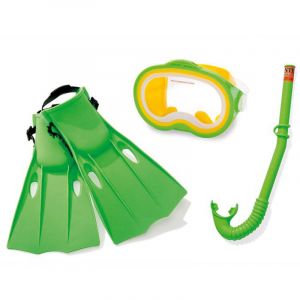 Intex KIT PLONGEE SNORKELING PALME MASQUE TUBA ENFANT 55655