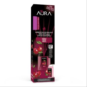 Aura Désodoriasant Mikado 30 ml cerise - Bougies et Parfums d'Ambiance