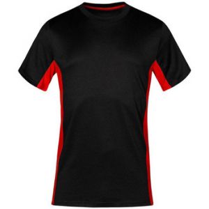 Image de Promodoro T-shirt unisexe fonctionnel grandes tailles Hommes et Femmes, 5XL, noir / rouge