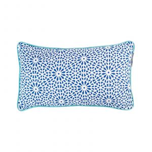 Image de Coussin rectangulaire Tunis Bleu indigo