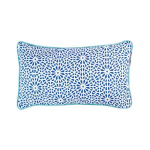 Image de Coussin rectangulaire Tunis Bleu indigo