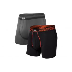 Saxx Underwear Lot de 2 Boxers Sport - Noir