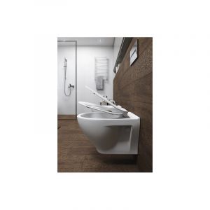 Grohe Pack WC autoportant + Cuvette Cersanit sans bride + Abattant softclose + Plaque chrome (ProjectDormo-1)