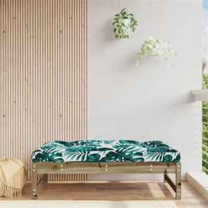 VidaXL Repose-pied de jardin 120x80 cm bois de pin imprégné, tabouret, repose-pied ottoman, tabouret de jardin, pouf, repose-pied extérieur