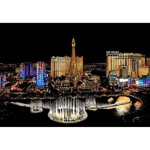 Peinture &agrave; gratter : Las Vegas