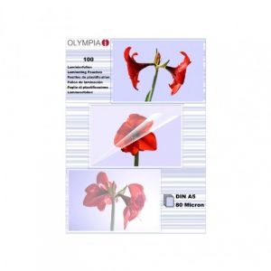 Olympia 1x100 DIN A5 80 micron 9167 pochettes de plastification [Laminierfolien]