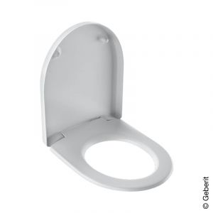 Image de Geberit Renova siège de toilette plan avec couvercle à fermeture progressive blanc - Blanc