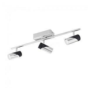 Eglo Spot de plafond BERNEDO LED Chrome, Noir, 3 lumières - Moderne - Intérieur - BERNEDO