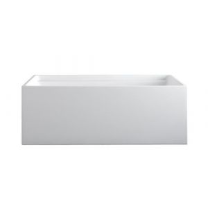 Baignoire îlot rectangulaire 232 L 150 x 75 x 60 cm Blanc Acrylique ASPIUS Blanc