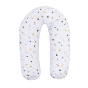 Image de Fillikid Coussin d'allaitement Village white 190 cm - Taille 190 cm