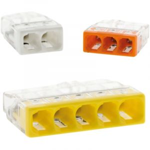 Wago Lot de 100 bornes 2/3/5 entr&eacute;es s&eacute;rie 2273