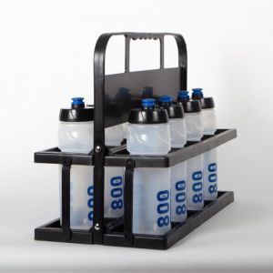 Porte-bouteilles grand modèle pvc + 8 bouteilles Prestoglas