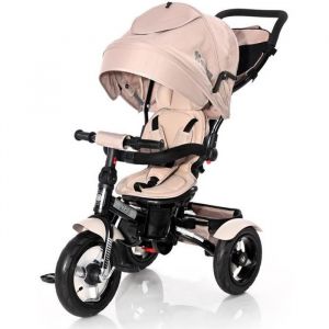 Image de Lorelli Tricycle évolutif bébé / enfant NEO Roues gonflables beige