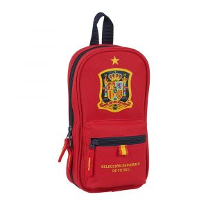 Safta Espagne de Football, Rouge, Plumier Mochila, Trousse à Dos utile