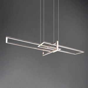 Image de Trio Suspension LED Salinas 3 000 K, nickel mat