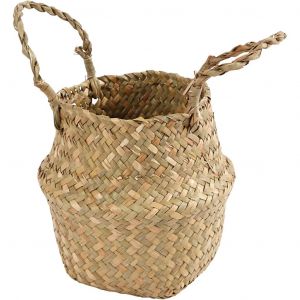 Image de Panier en jonc de mer Diamètre 16 cm Hauteur 7 à 15 cm